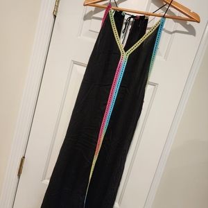 Black & rainbow cover up by Raviya.  NWOT and never worn 😊